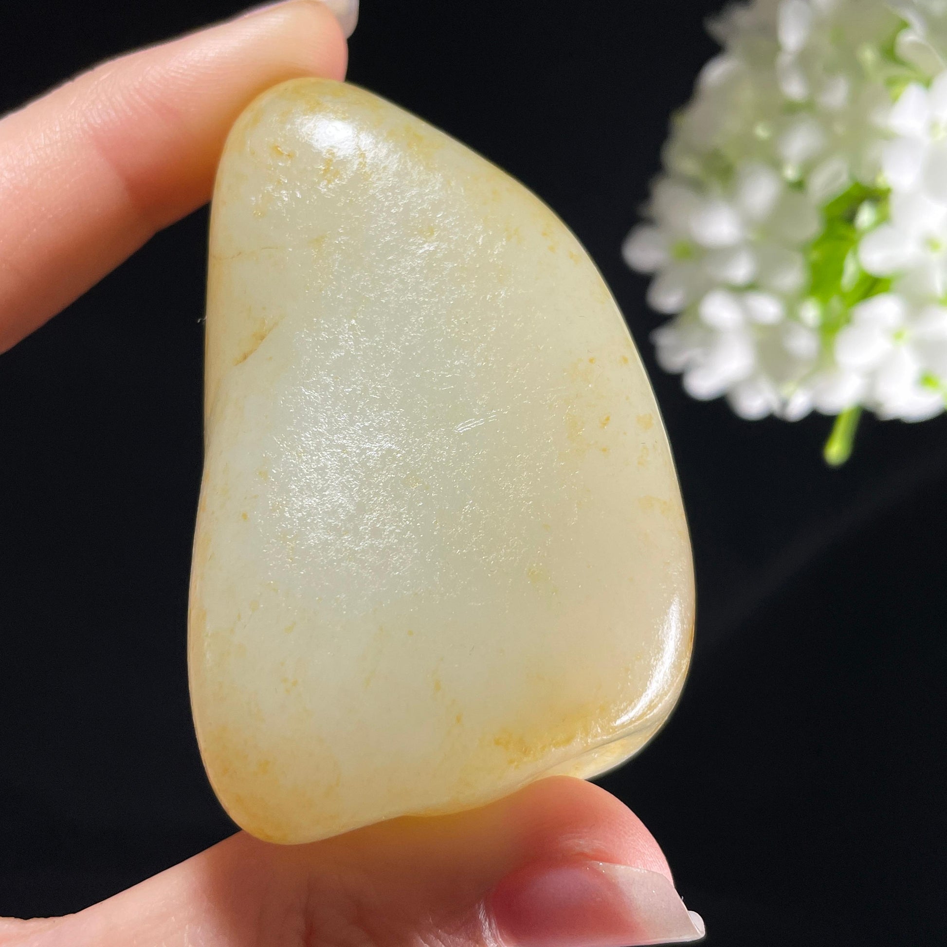 和田玉白玉“金雾曦光”洒金皮籽料（yc394249）