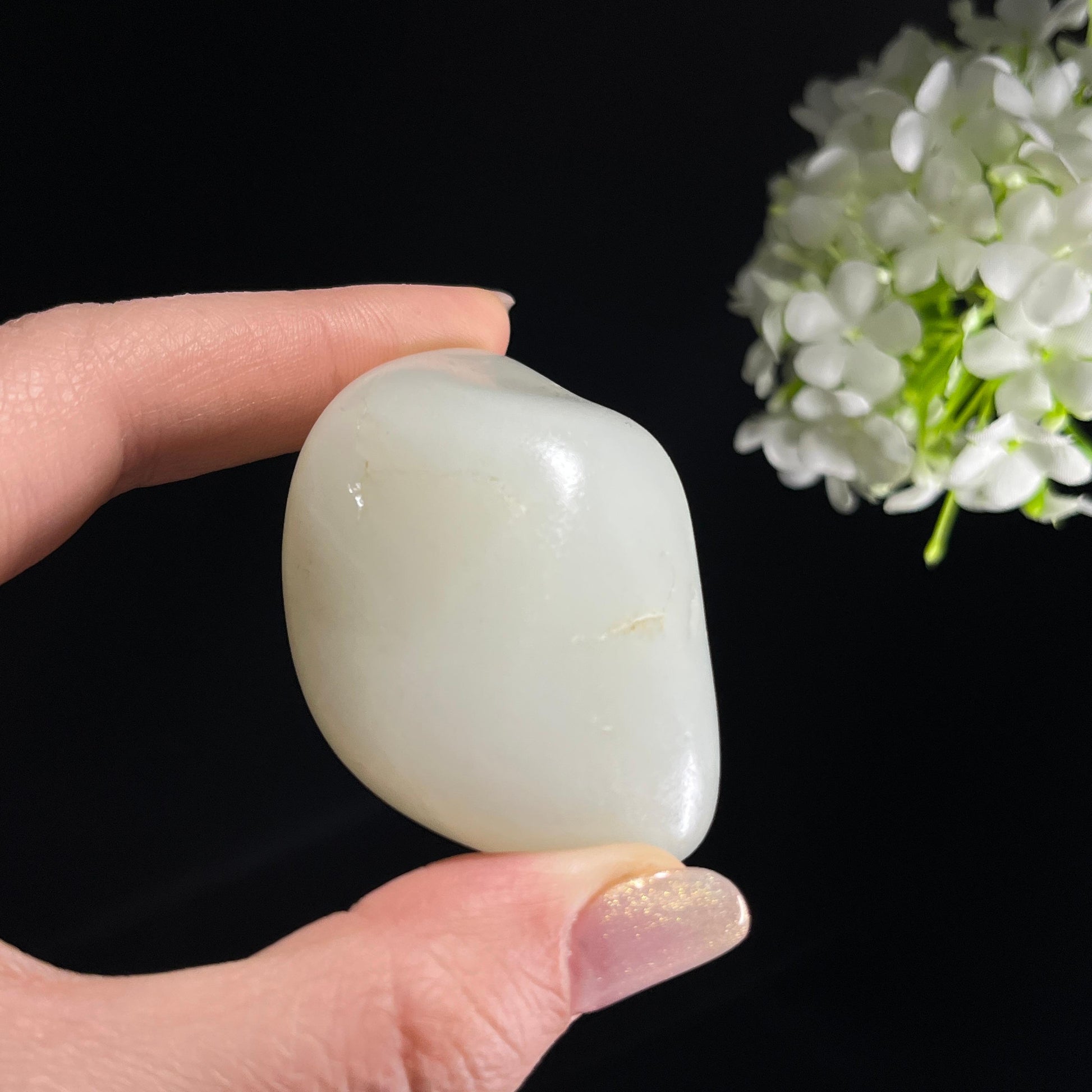 和田玉白玉“霜川摇影”光白籽籽料（yc353902）