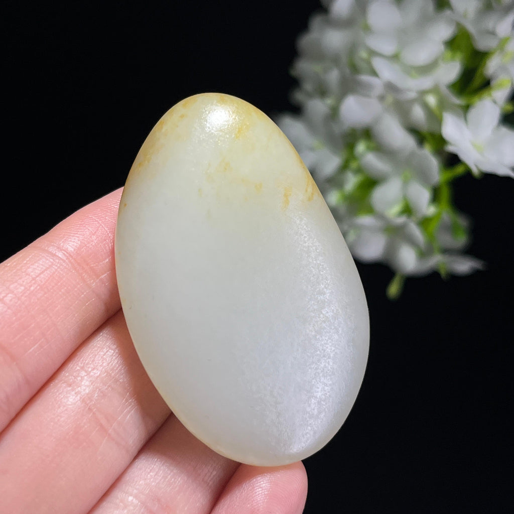 新疆天然和田玉白玉洒金皮籽料（yc345144）