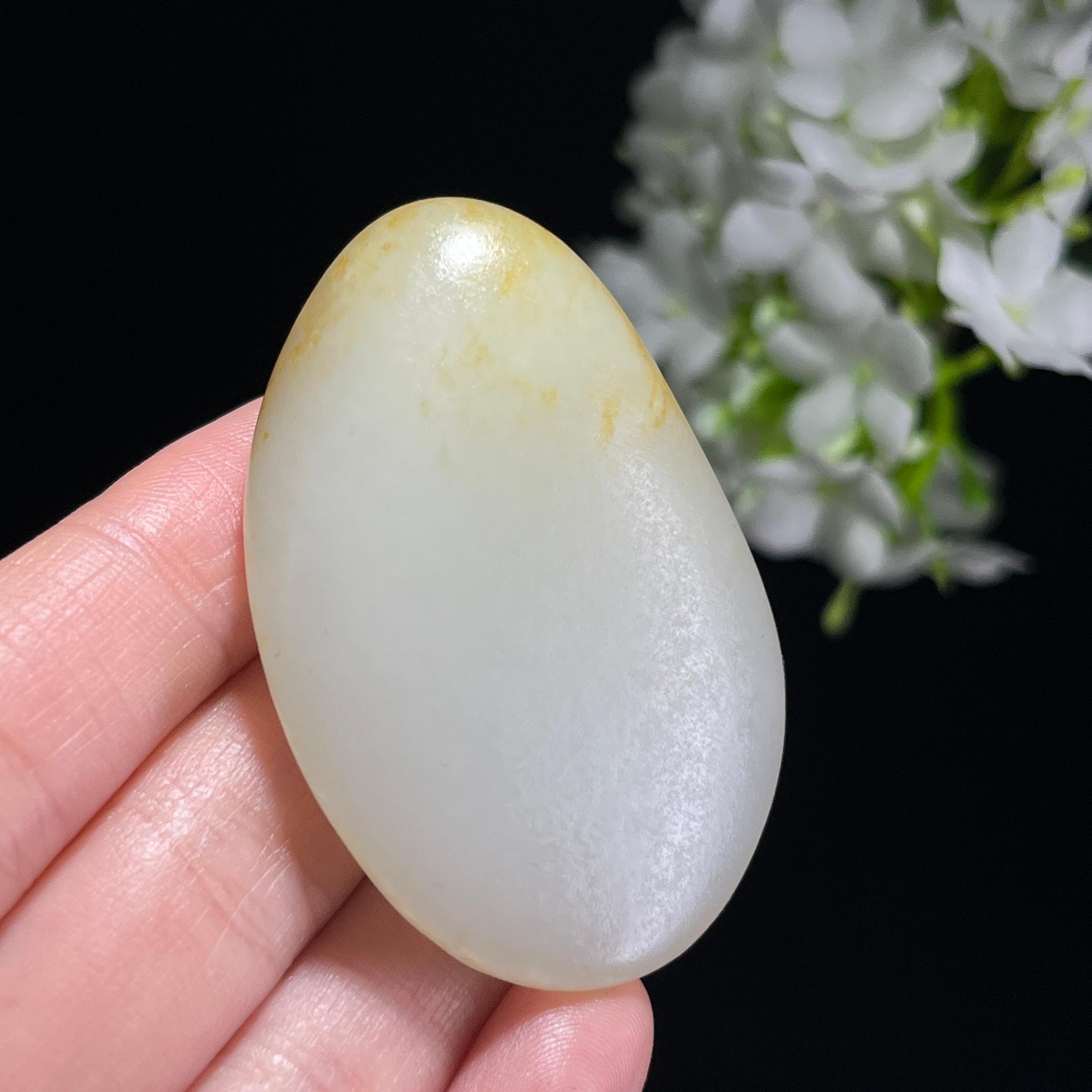 新疆天然和田玉白玉洒金皮籽料（yc345144）