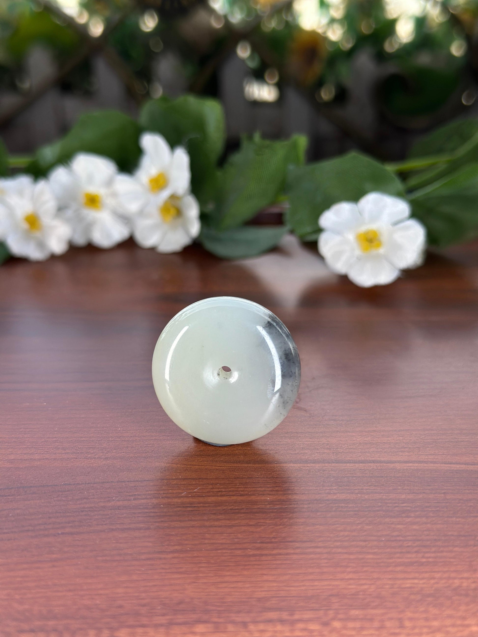 和田玉精品青花平安扣（yc709851）