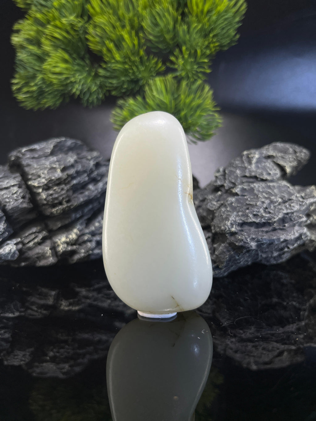 和田玉一级白略带洒金皮原籽手把件（yc212555）