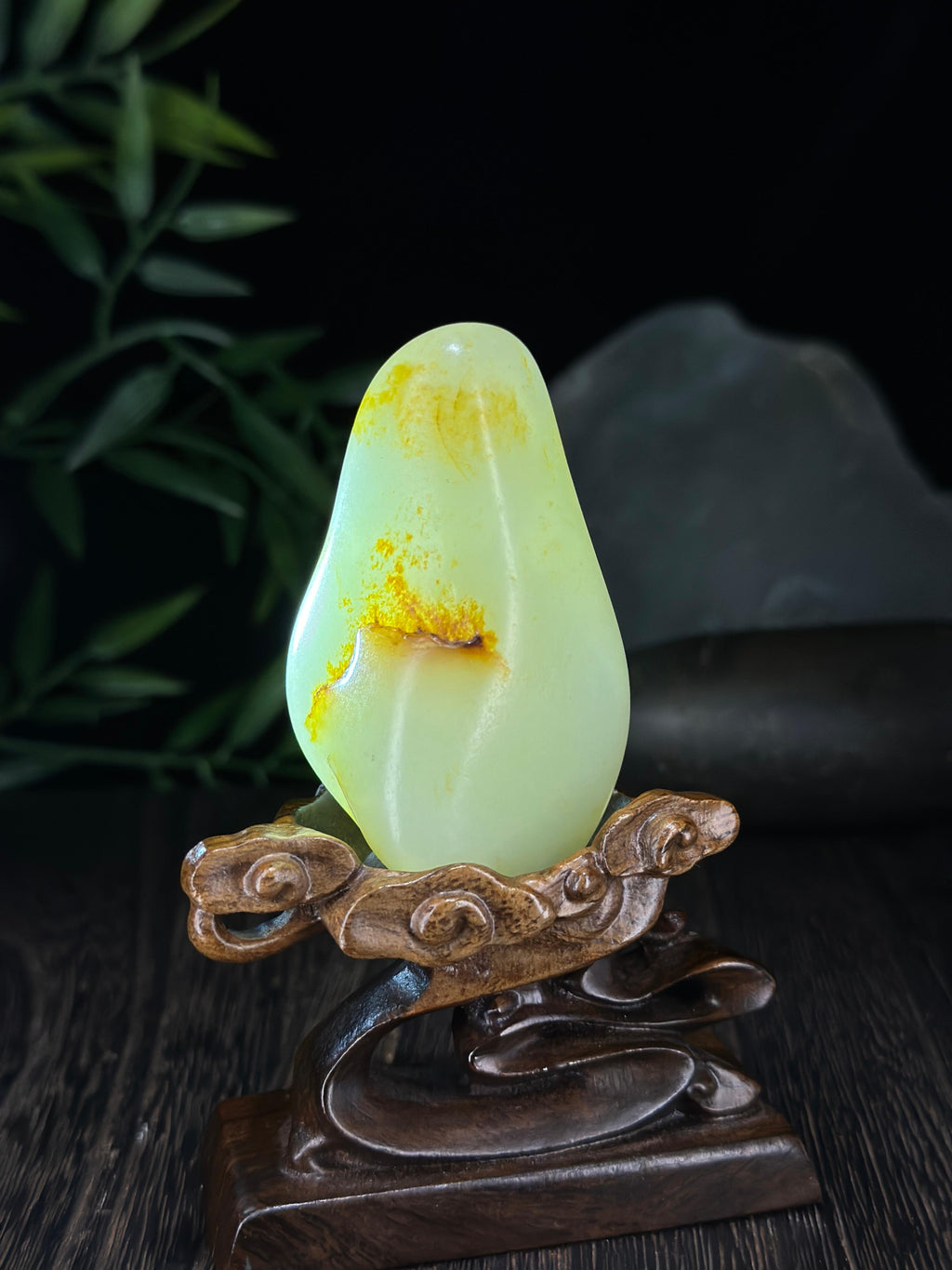 新疆和田玉珍品白玉洒金皮籽料手把件（yc712604）