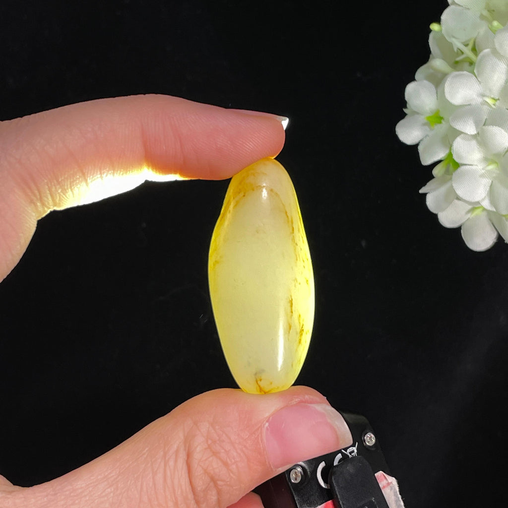 和田玉白玉“晴川丝雨”洒金皮籽料（yc415062）