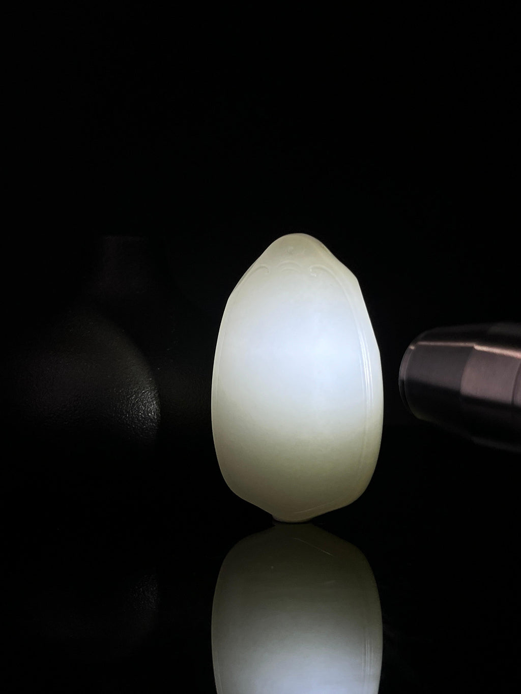 和田玉羊脂白玉无事牌（yc241012）