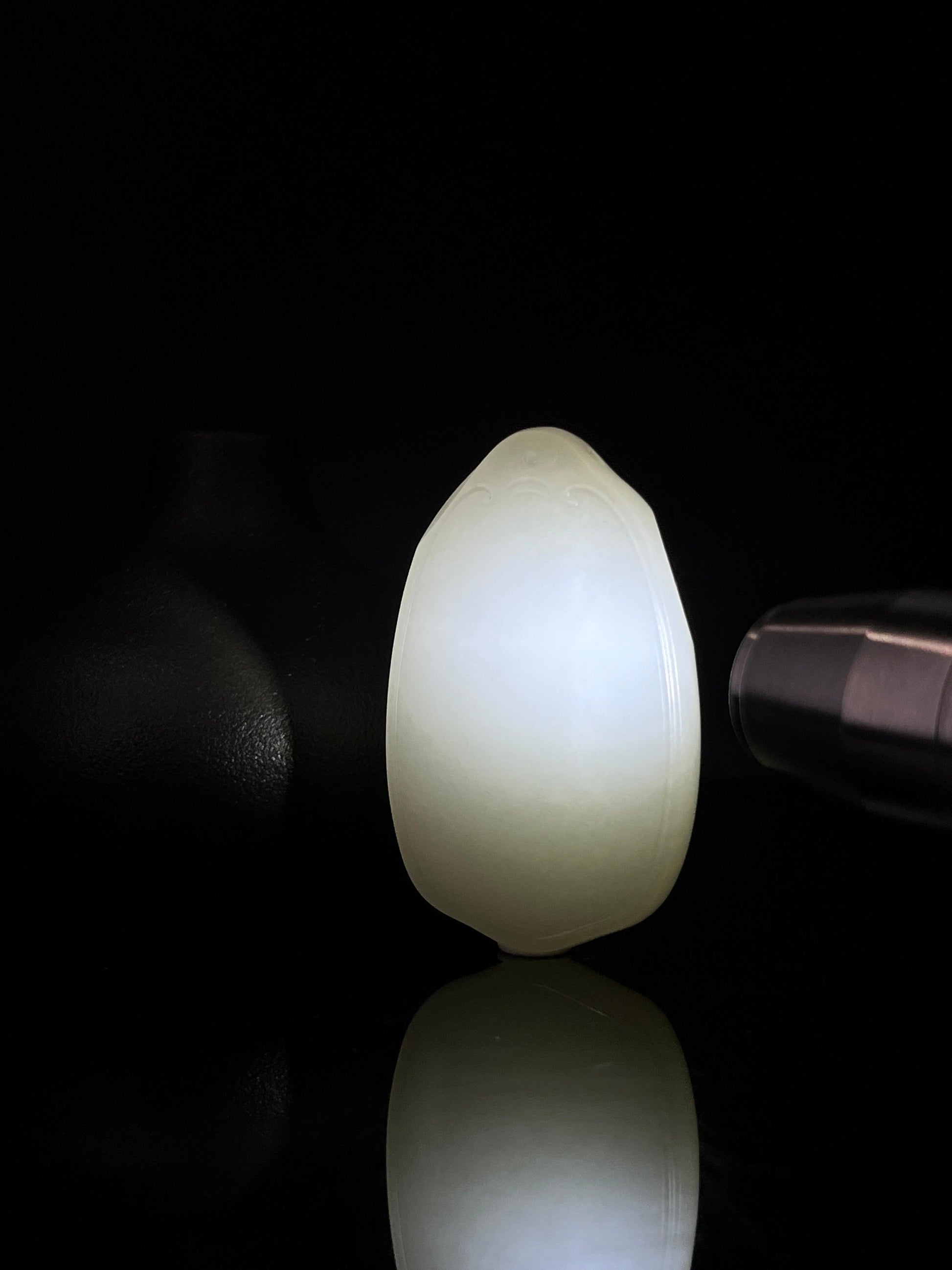 和田玉羊脂白玉无事牌（yc241012）