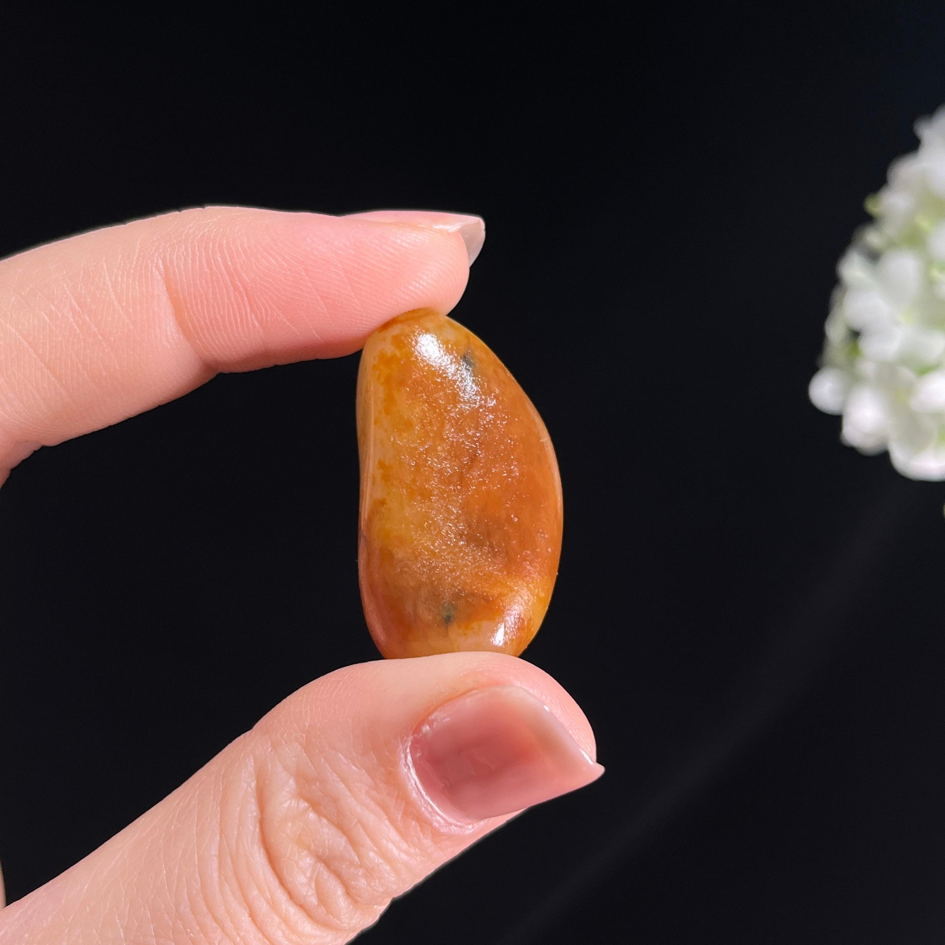 和田玉白玉黄沁皮金包银“金月霜雪”籽料原石（yc286955）