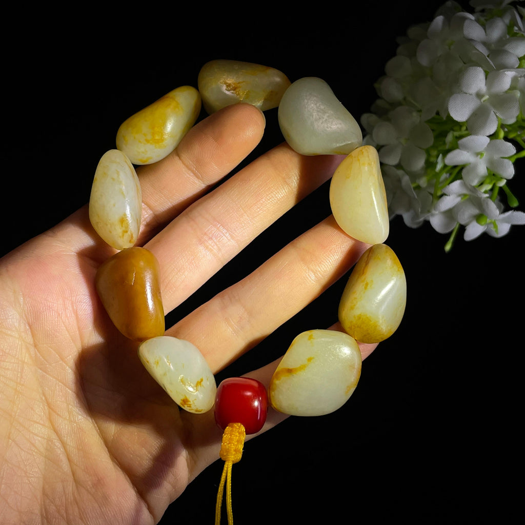 和田玉白玉青白玉洒金皮红皮籽料（yc356667）
