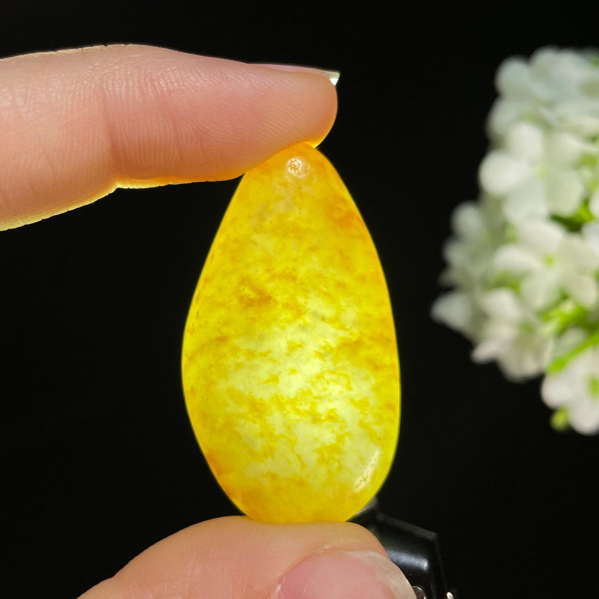 新疆天然和田玉白玉洒金皮精品小籽（yc415001）