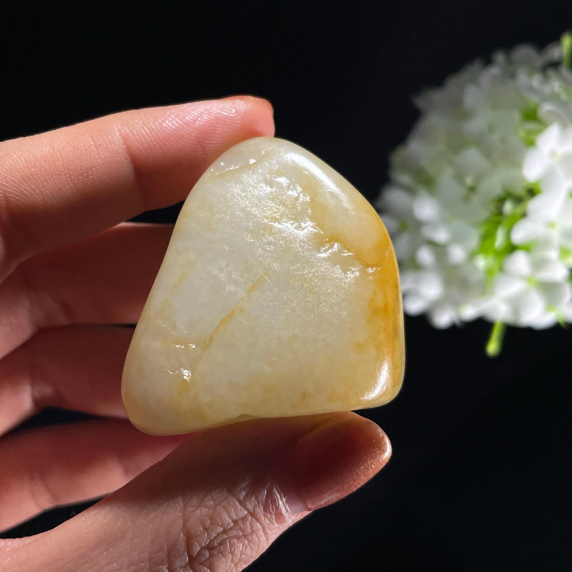 和田玉白玉“冰岫融金”洒金皮籽料（yc392672）