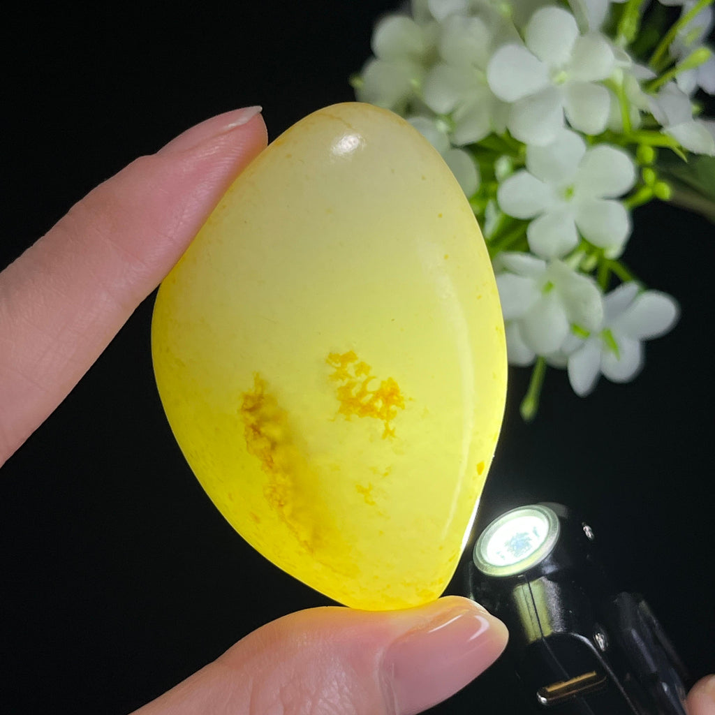 新疆天然和田玉“玉露含光”洒金皮籽料（yc326559）