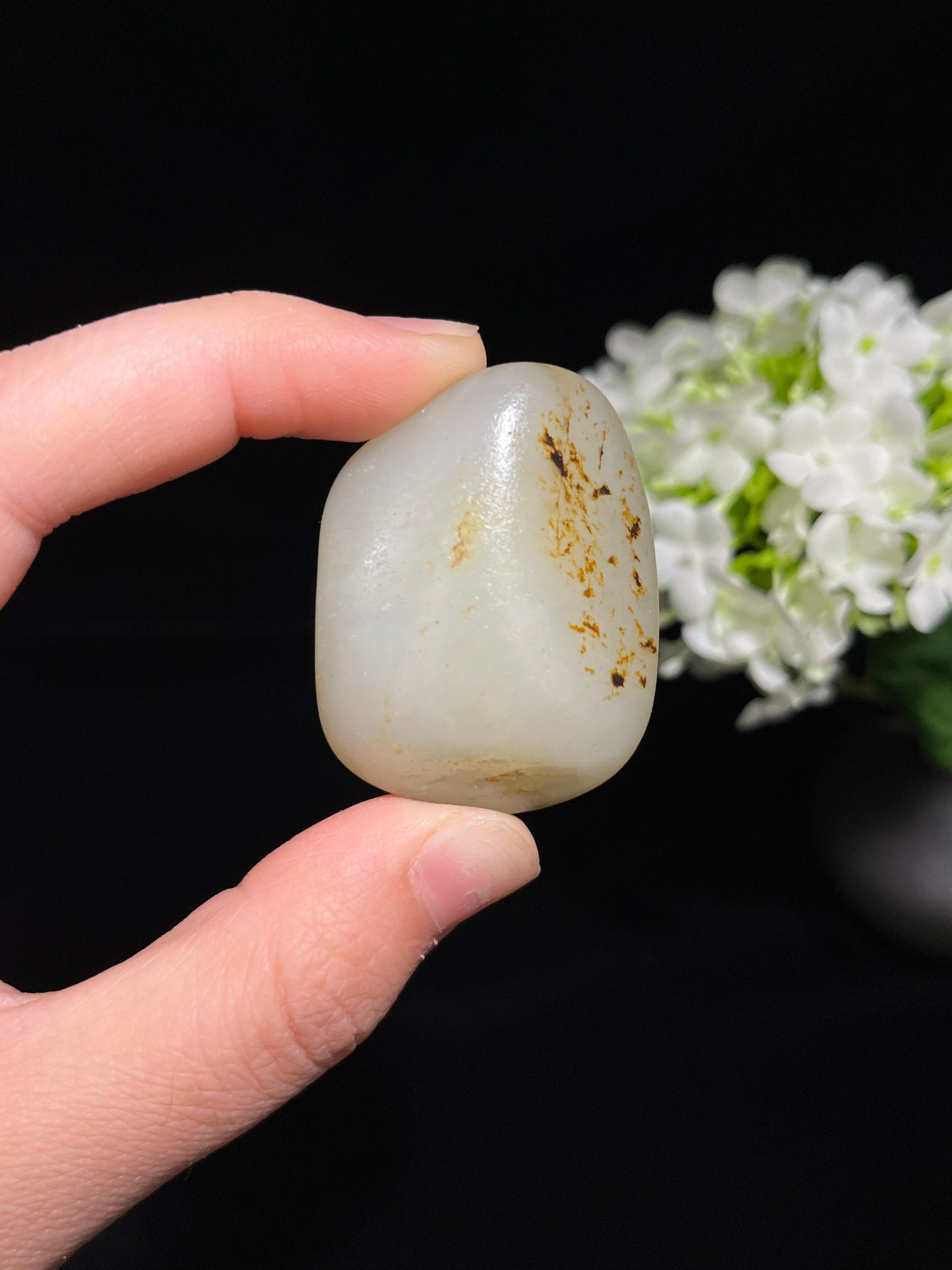 和田玉多皮色（洒金皮、黑皮）籽料原石（yc249925）