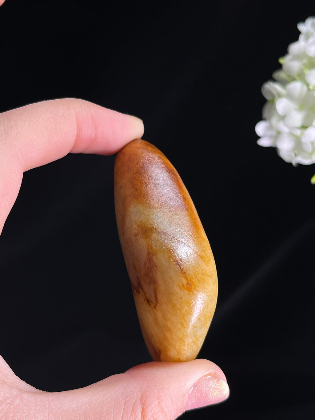和田玉黄沁洒金皮籽料原石（yc266592）