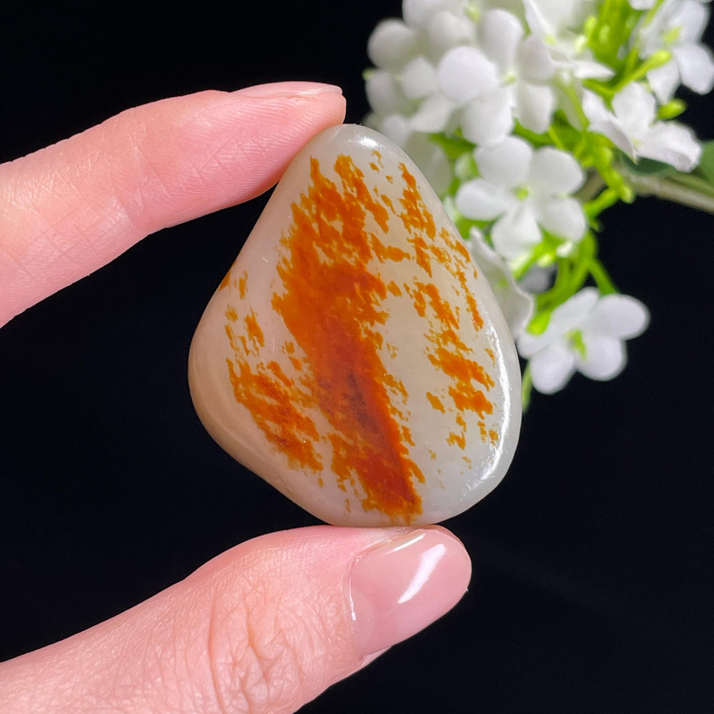 和田玉青白玉“云蒸霞蔚”聚红皮籽料（yc330400）
