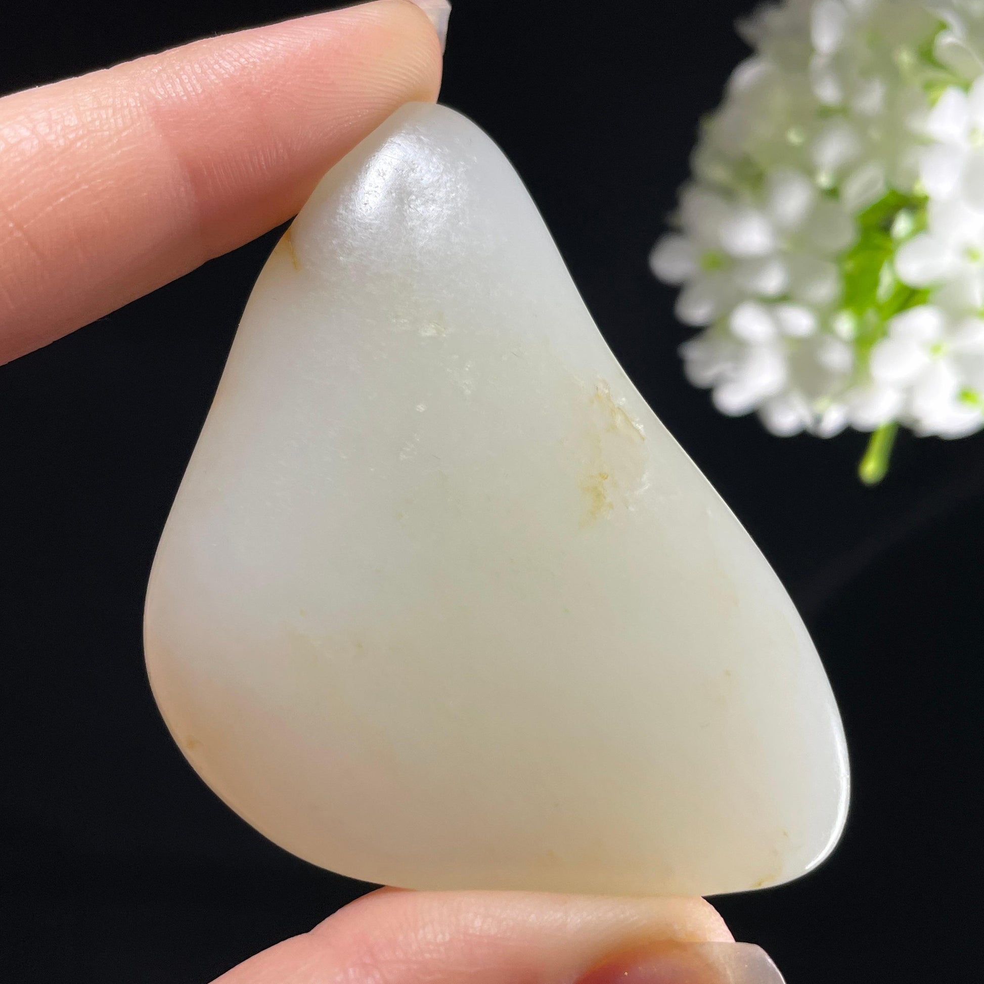 和田玉白玉“金缕穿云”洒金皮籽料（yc394228）