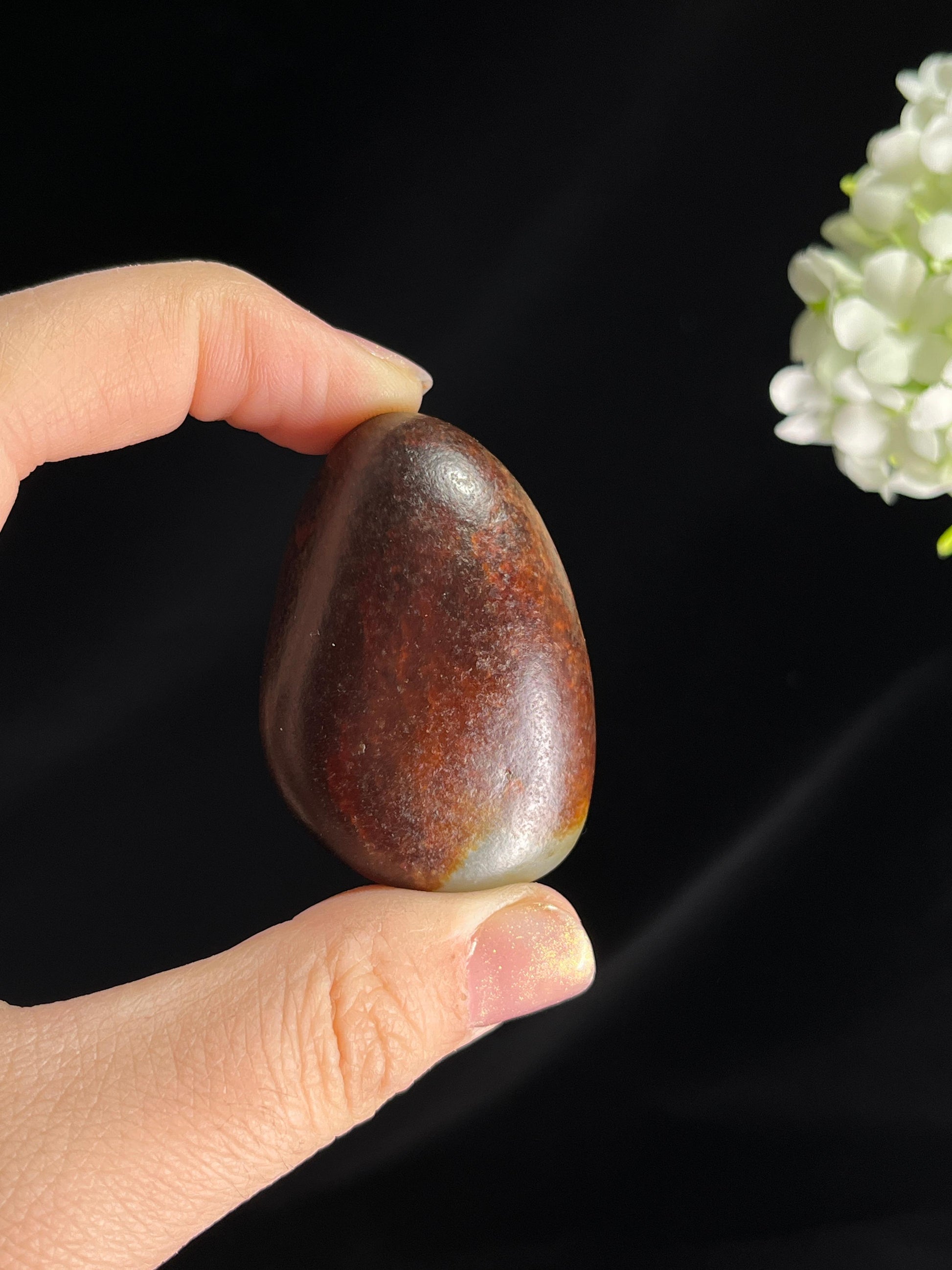 和田玉红沁籽料原石（yc265911）