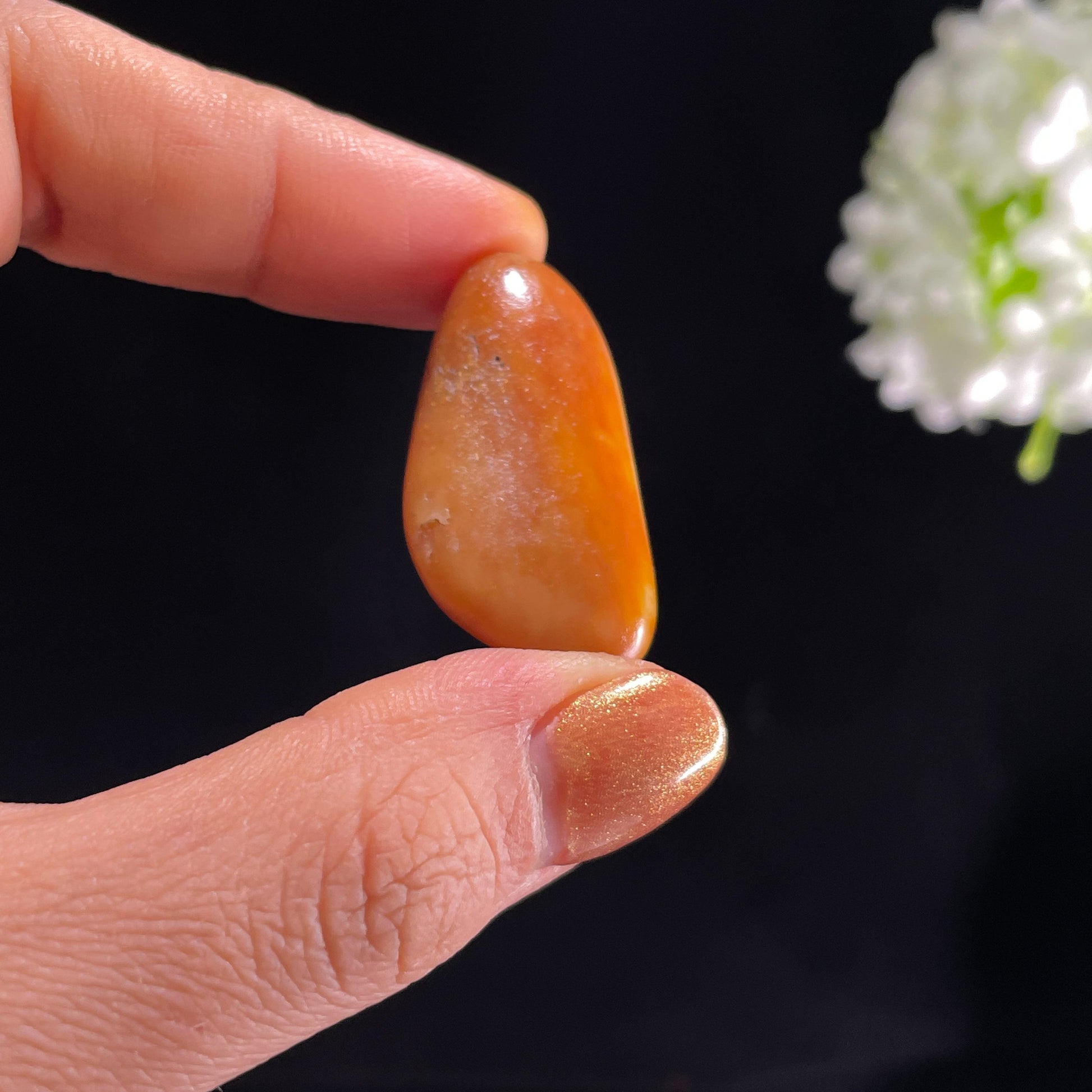 新疆天然和田玉“秋光如酿”红沁籽料（yc387328）