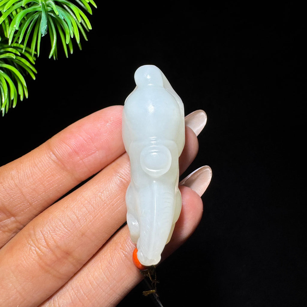 和田玉山料白玉马（yc725483）