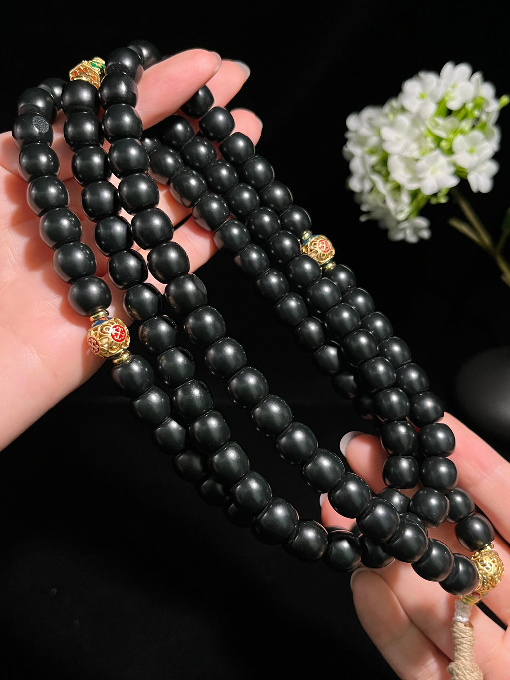 和田玉黑青项链（yc245273）