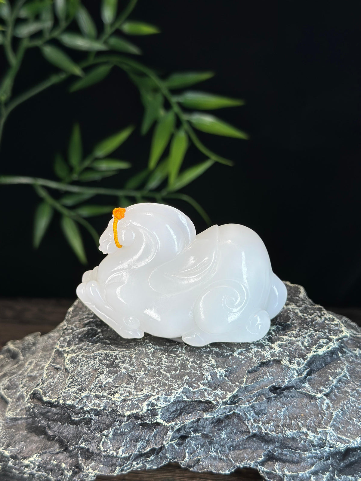 和田玉精品白玉唐马手把件（yc732076）