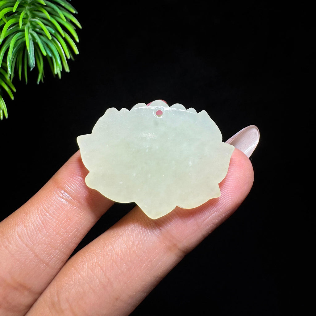 和田玉山料黄玉莲花（yc714995）