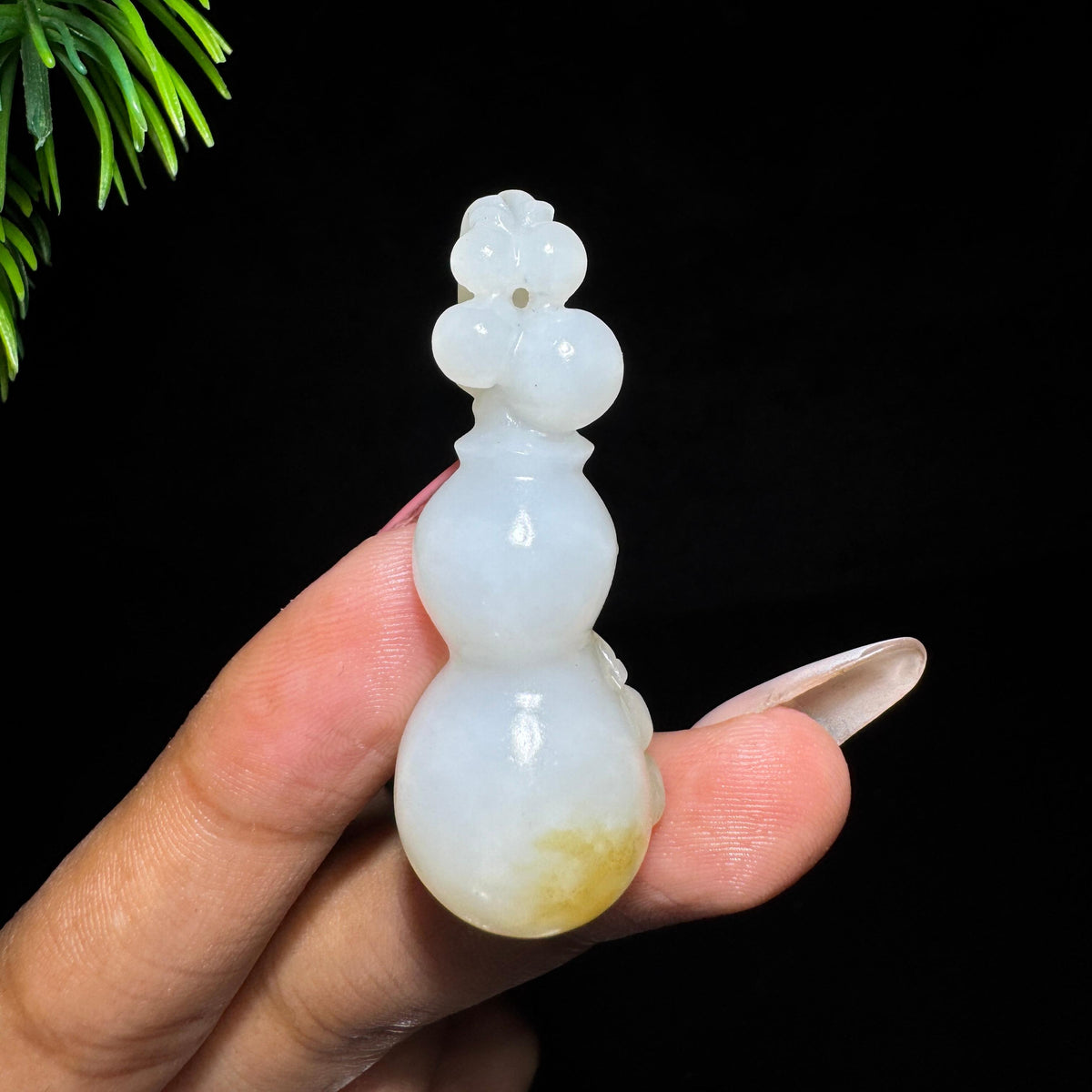 和田玉山料糖白葫芦（yc715003）