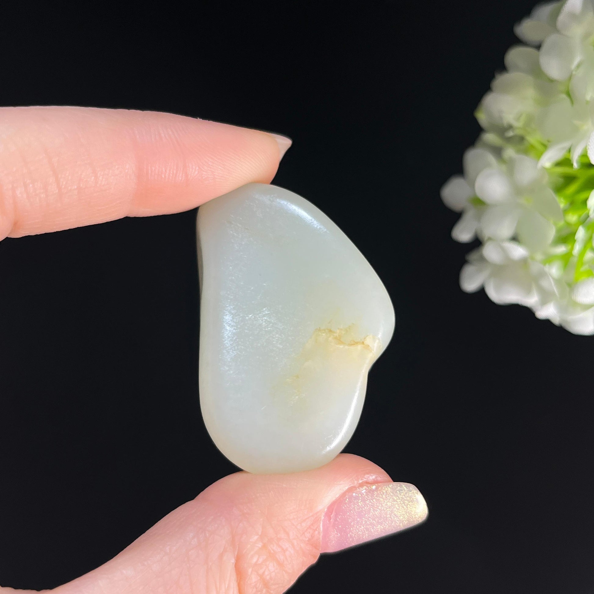 和田玉白玉“枫痕涵光”洒金皮籽料（yc361349）