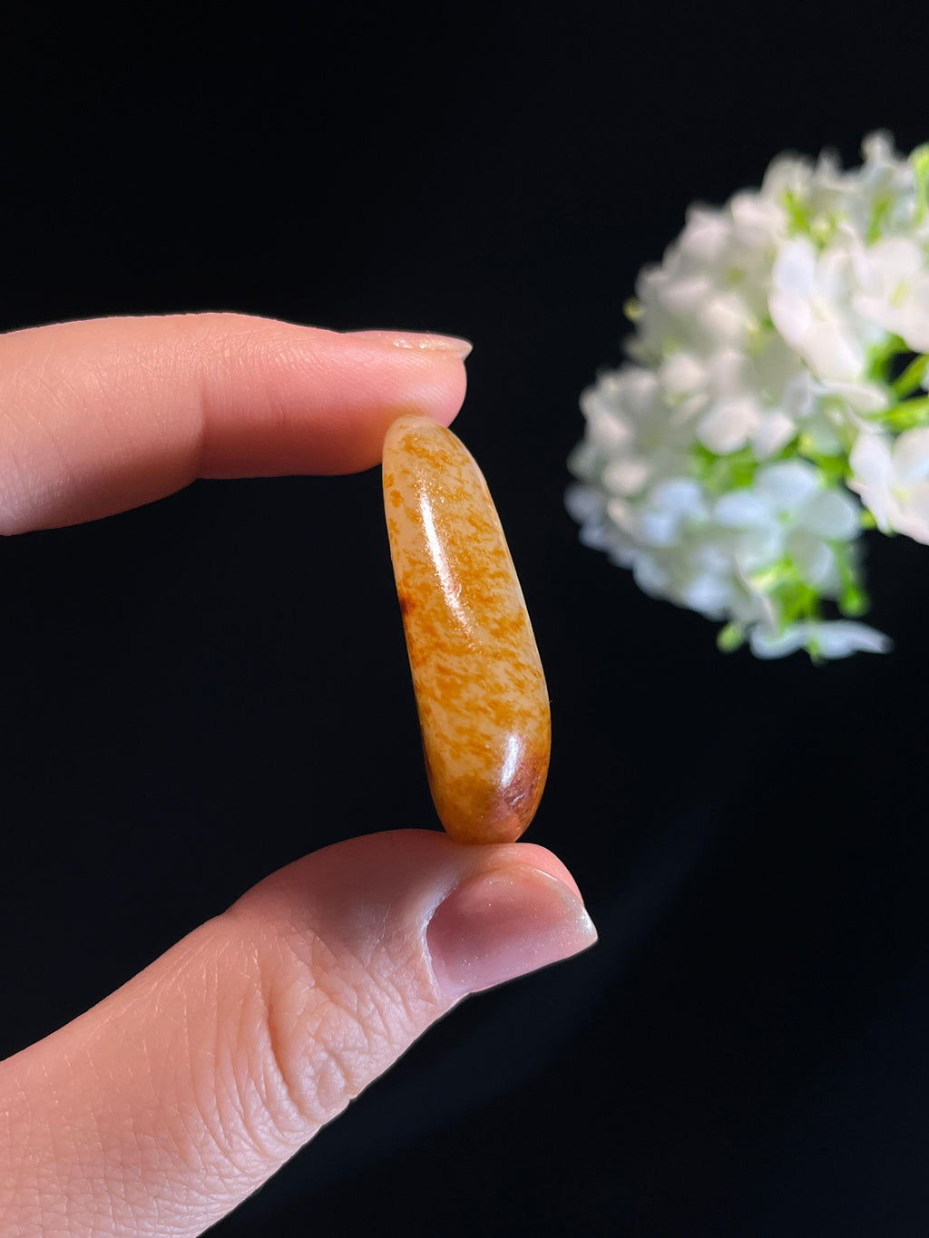 新疆天然和田玉洒金皮籽料原石（yc274684）