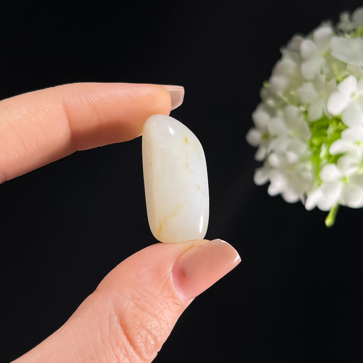 和田玉白玉“流金映雪”洒金皮籽料（yc386485）