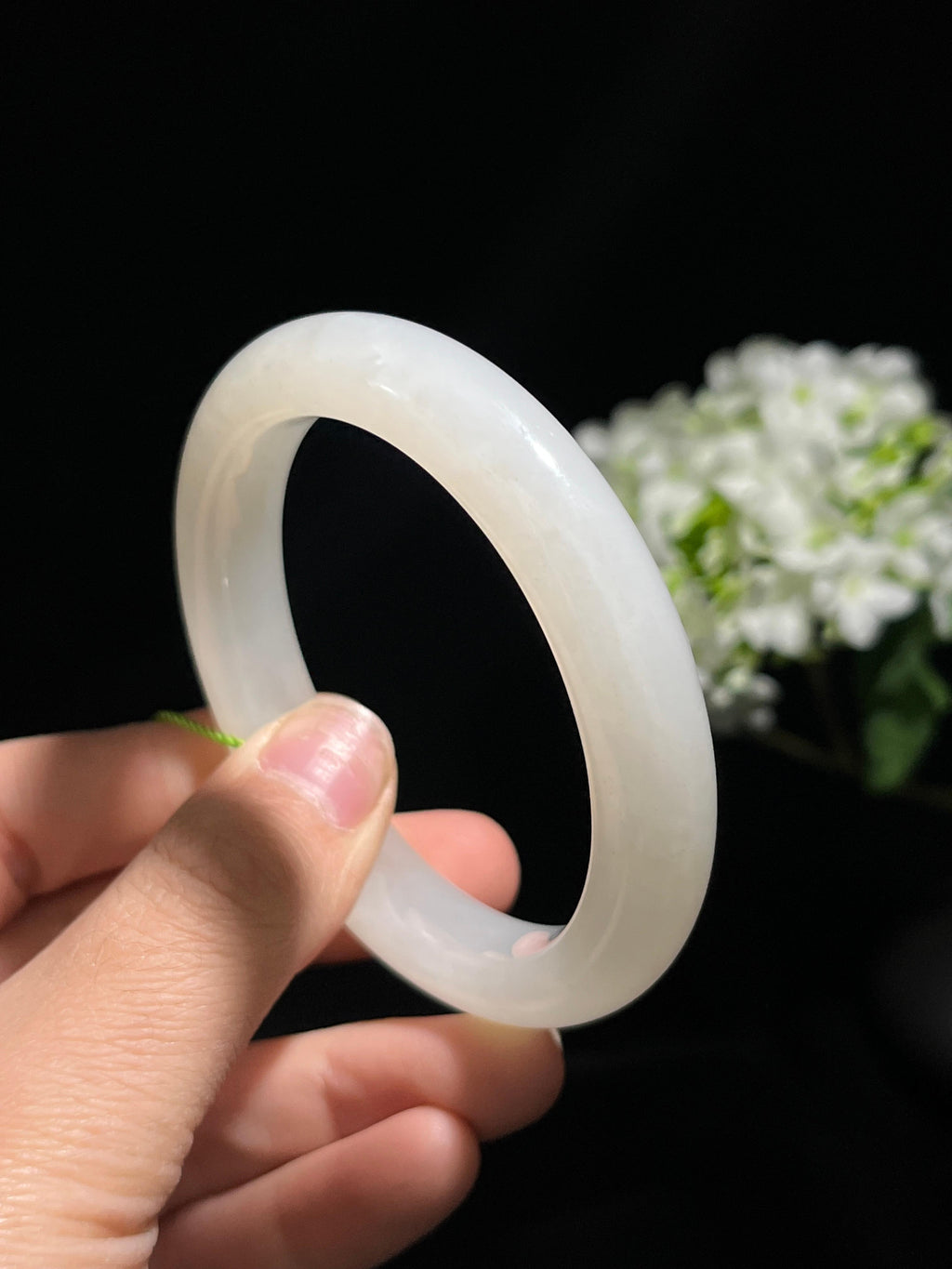 和田玉白玉手镯（卡55-卡57）（yc254772）