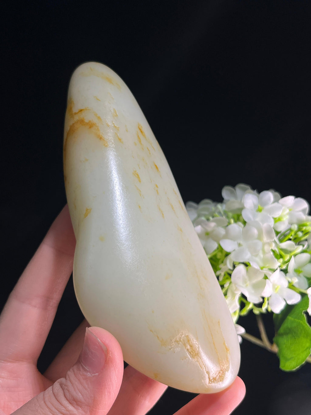 新疆和田玉收藏级白玉洒金皮籽料原石（yc253256）