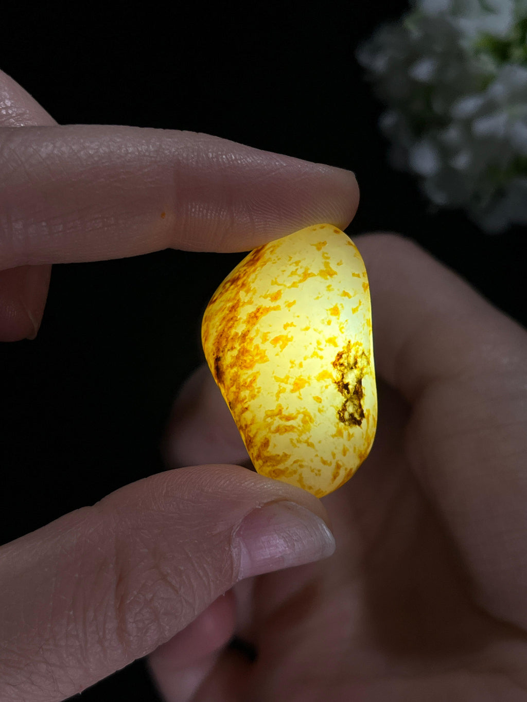 新疆和田玉洒金皮籽料原石包金挂件（yc255409）