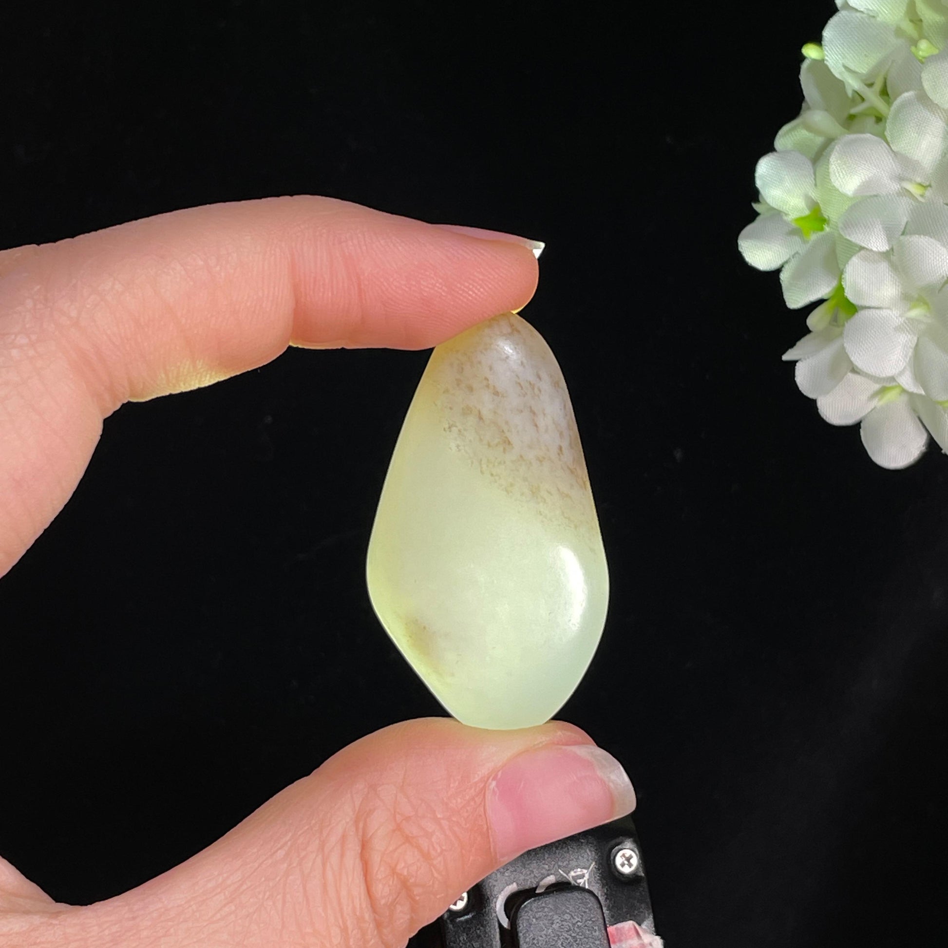 和田玉白玉“松间微雨”秋梨皮籽料（yc415107）