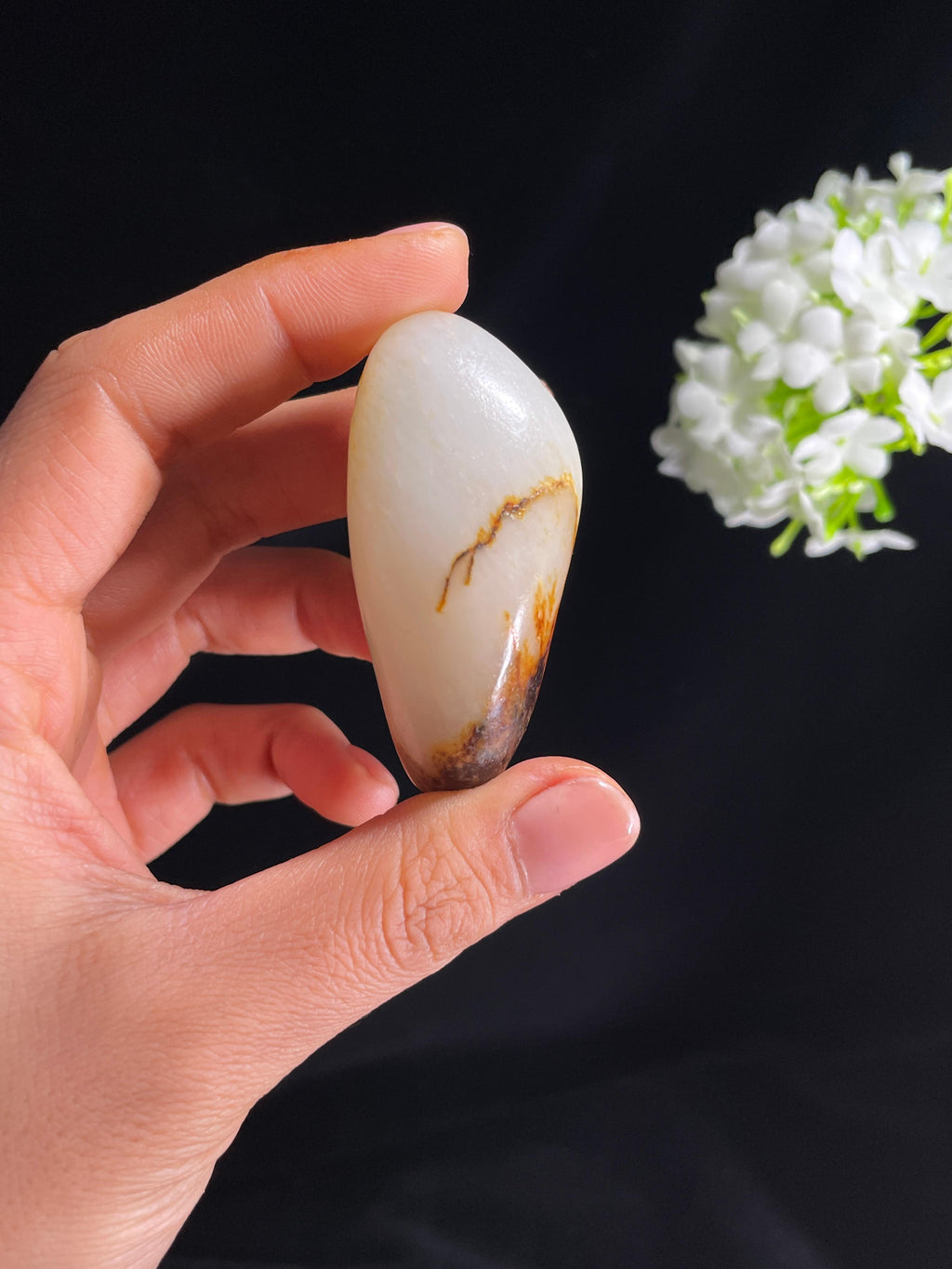 和田玉白玉聚红皮籽料原石（yc264912）