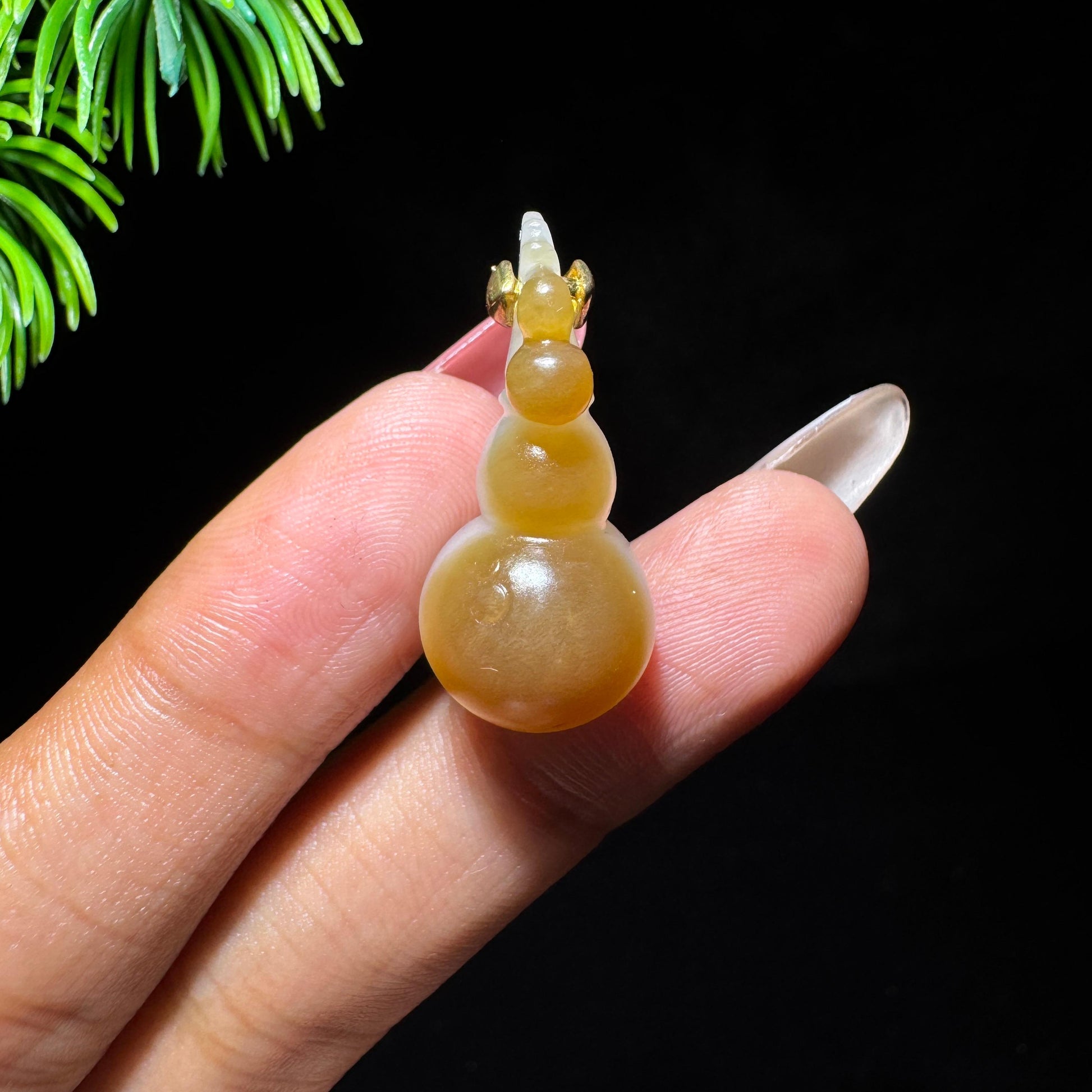 和田玉山料糖白葫芦（yc715006）