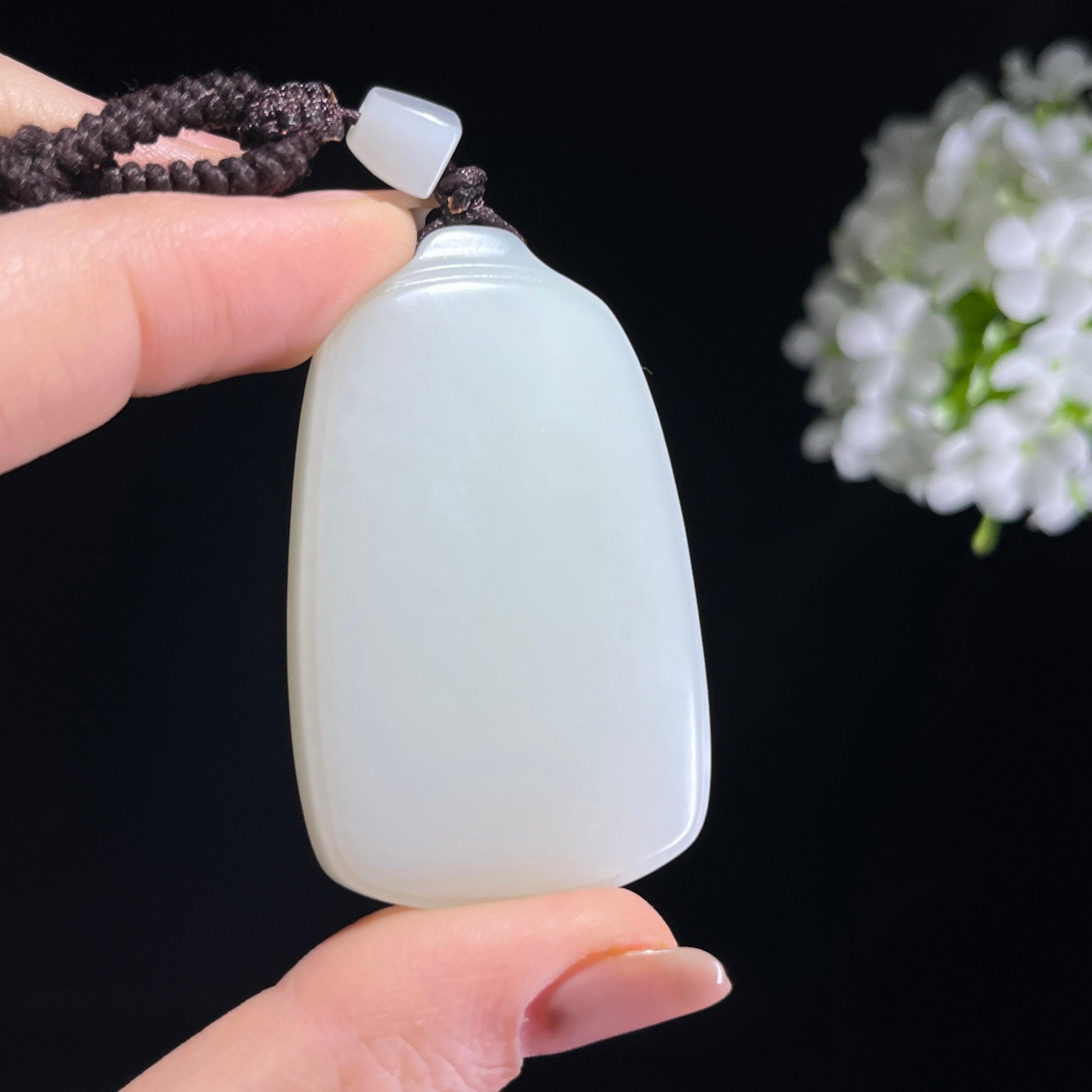 和田玉白玉籽料无事牌（yc372647）