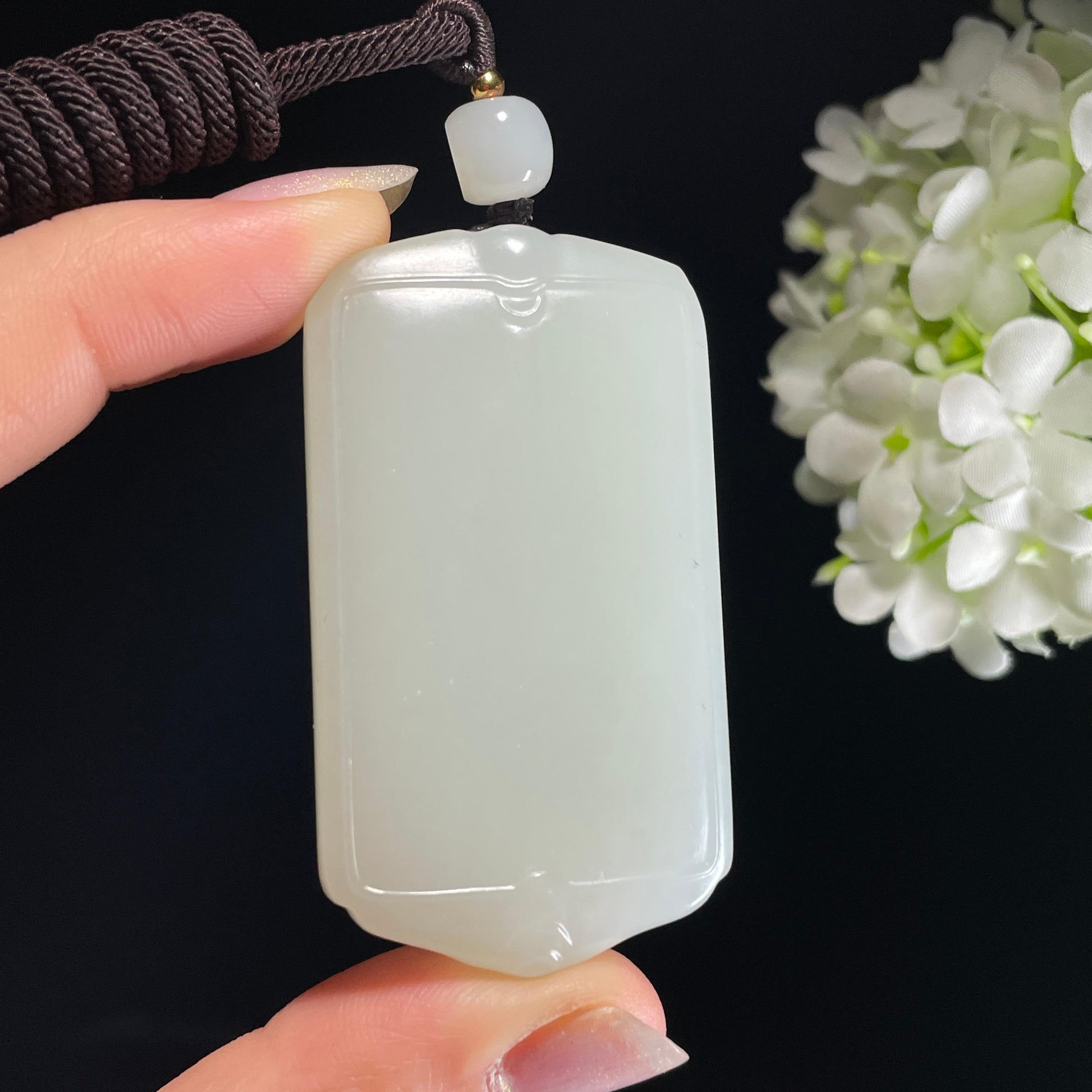 和田玉白玉籽料无事牌（yc326354）