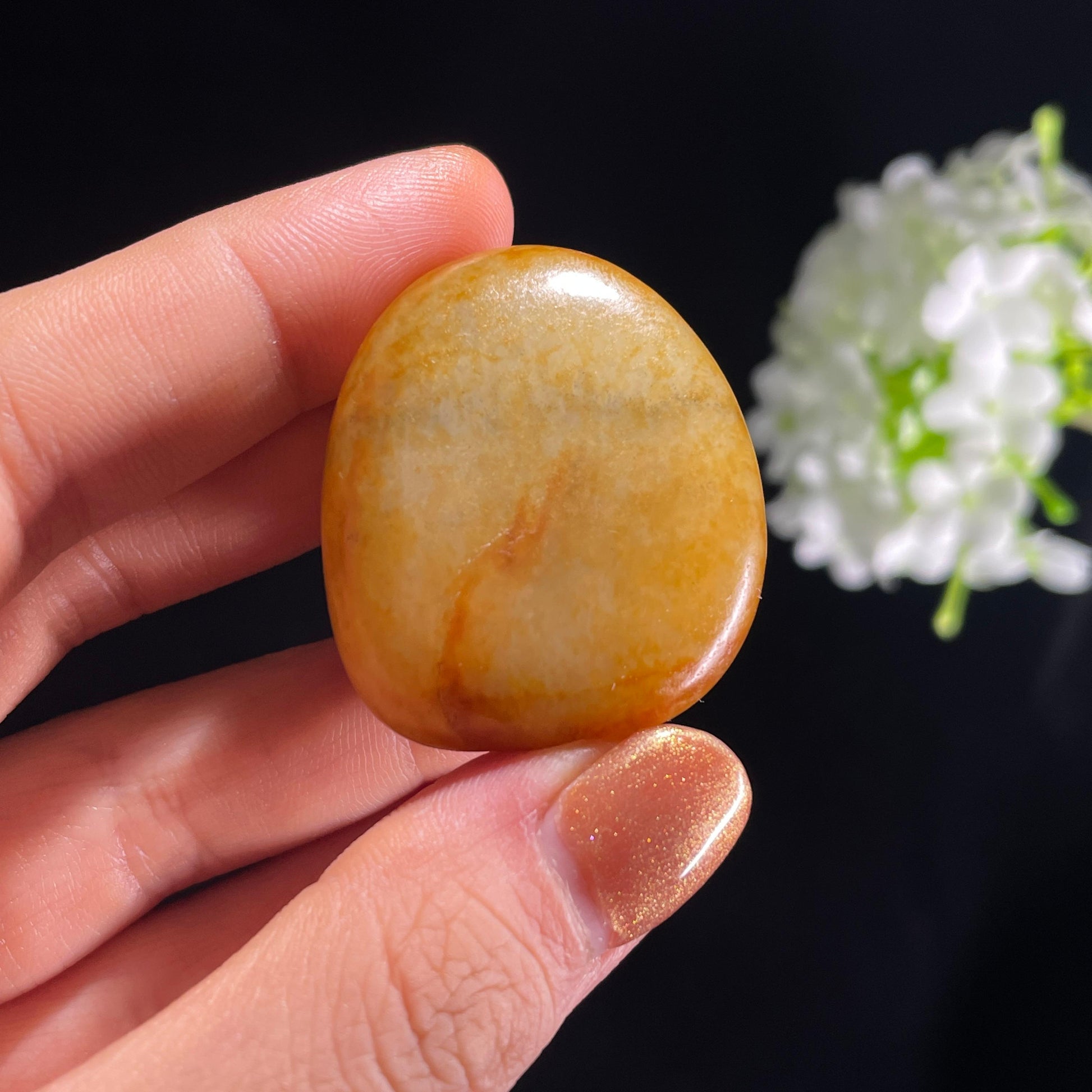 和田玉白玉“金晕含章”通体洒金皮红皮籽料（yc387251）