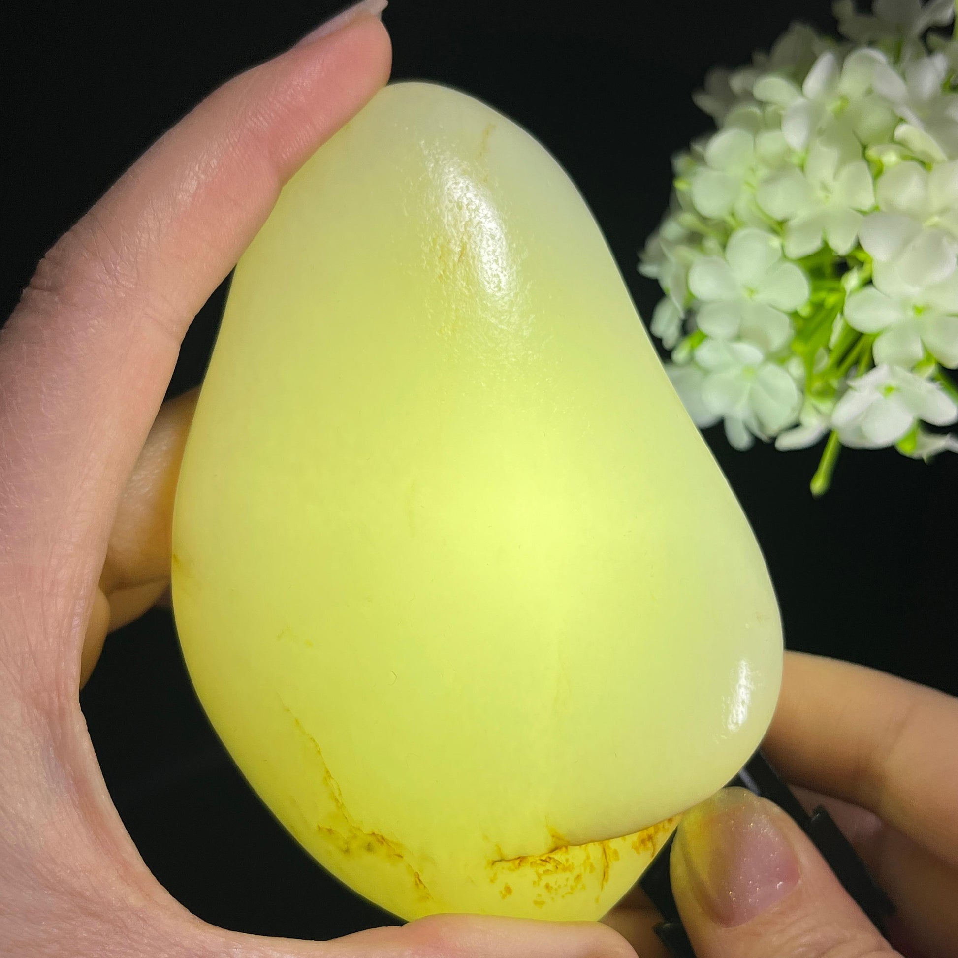 和田玉白玉“寒波照月”洒金皮籽料（yc353898）