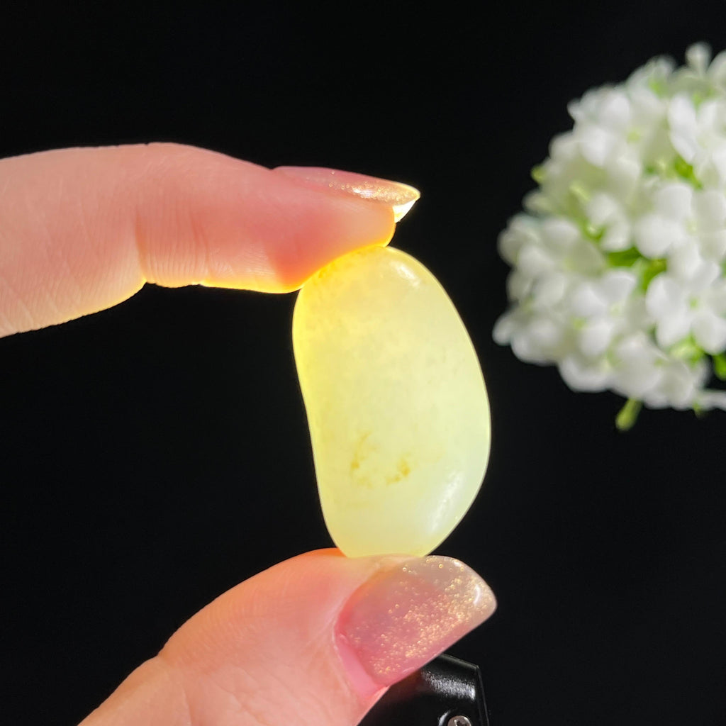 和田玉白玉带洒金皮“玉凝清露”光白籽籽料原石（yc301994）