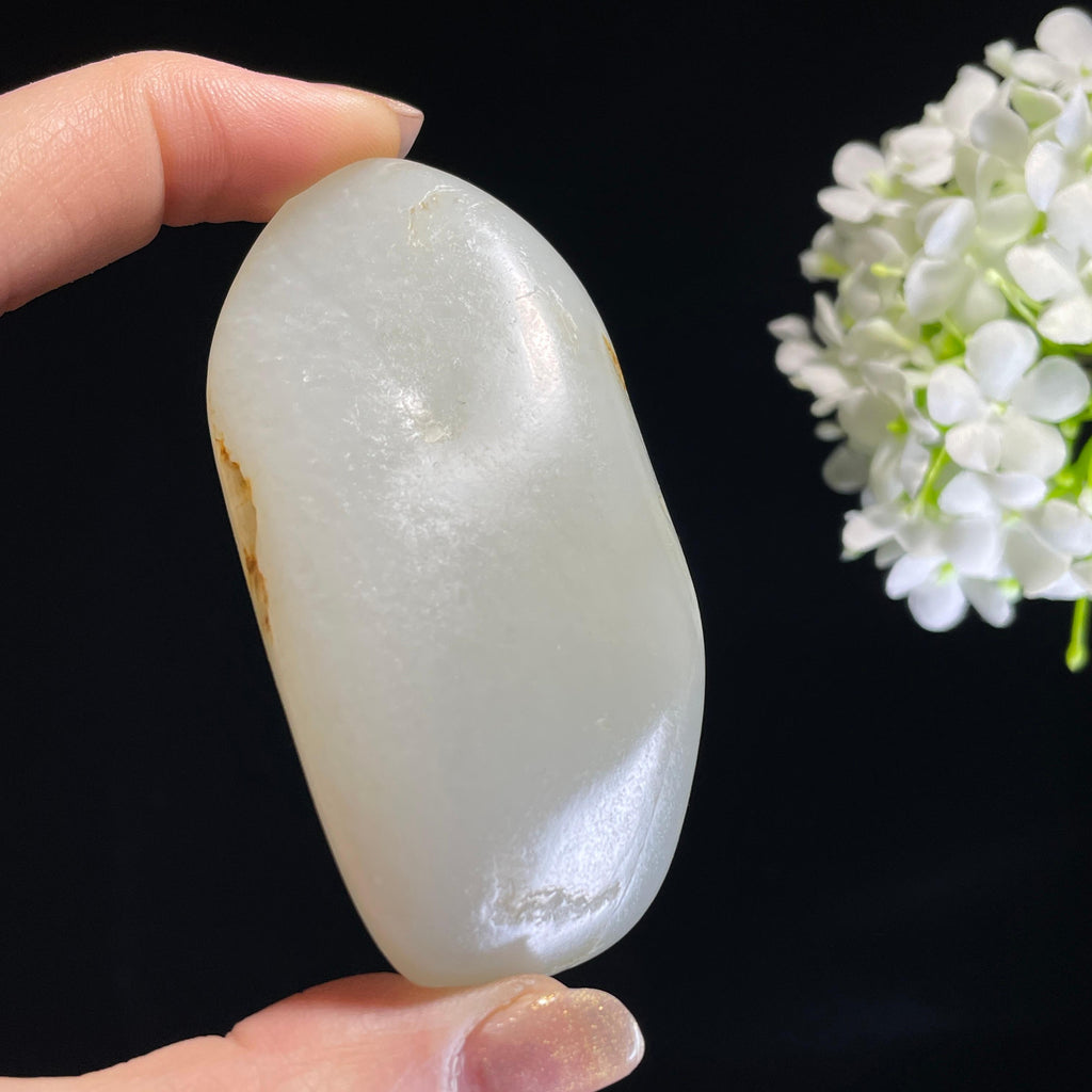 新疆天然和田玉“素玉天成”白玉洒金皮籽料（yc317250）