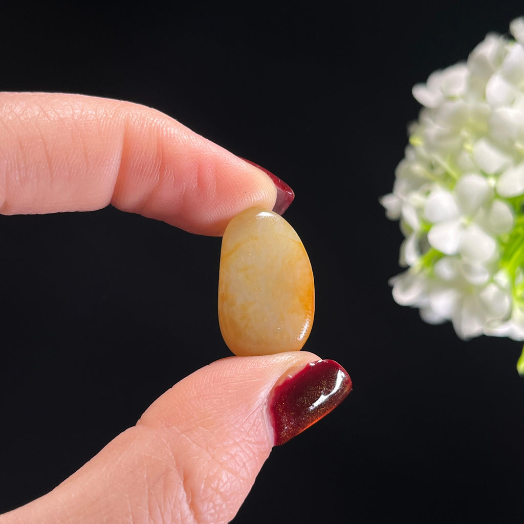 和田玉暖白种洒金皮聚红皮精品小籽（yc336383）