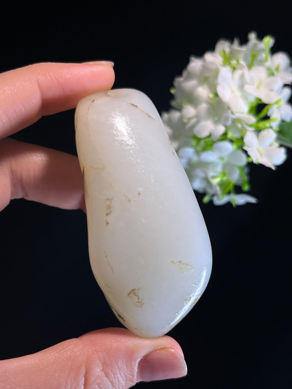 新疆天然和田玉洒金皮籽料原石（yc274565）