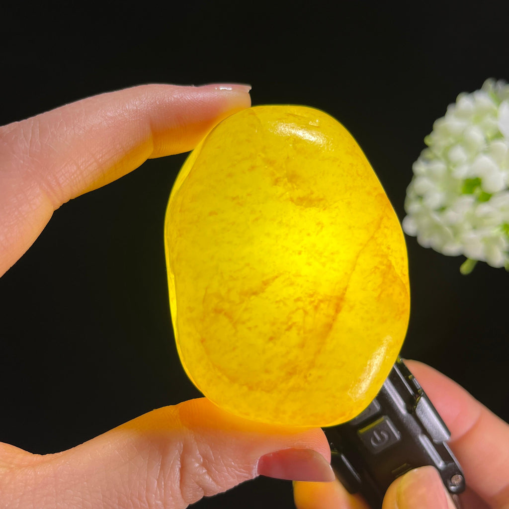 和田玉白玉通体洒金皮“玉璧鎏金”籽料原石（yc286277）