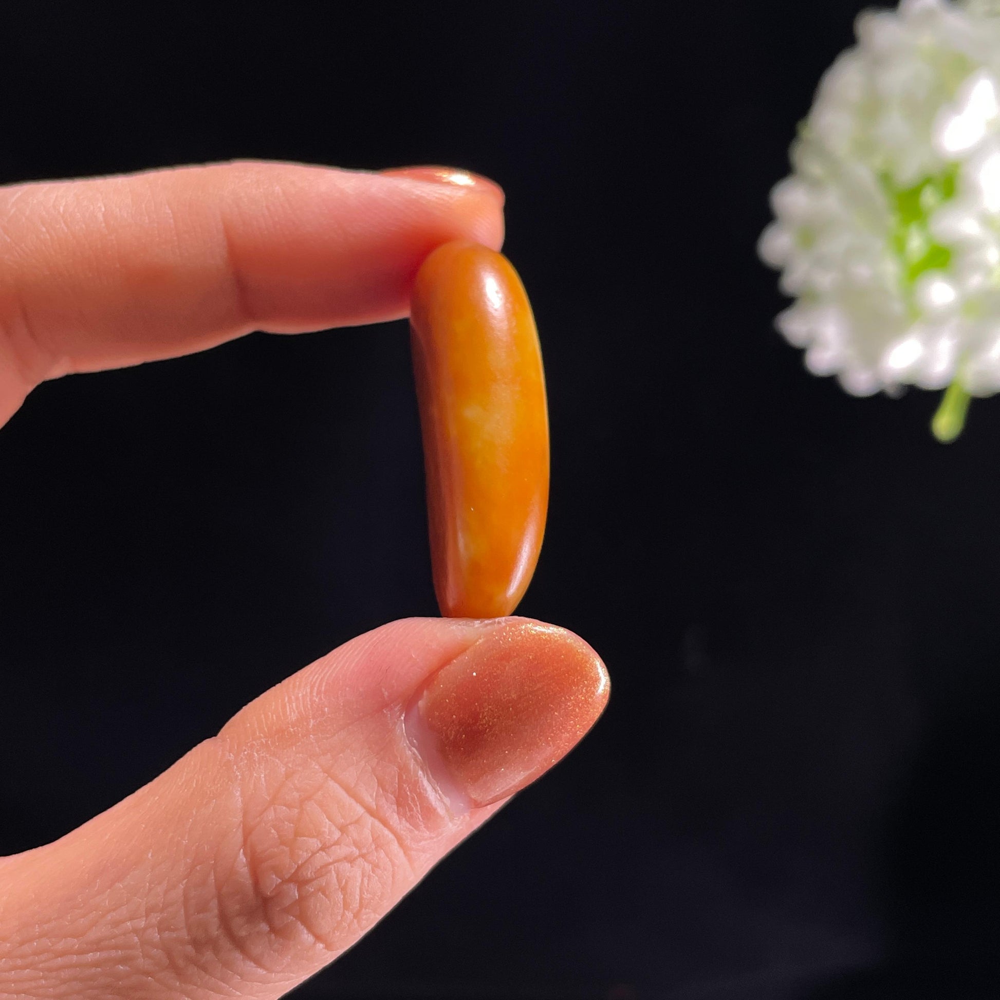 新疆天然和田玉“秋光如酿”红沁籽料（yc387328）