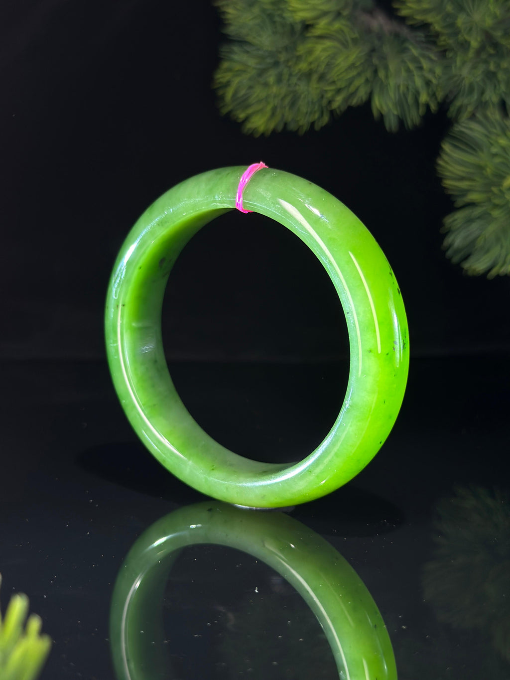 和田玉碧玉轮胎镯（多圈口）（yc529181）