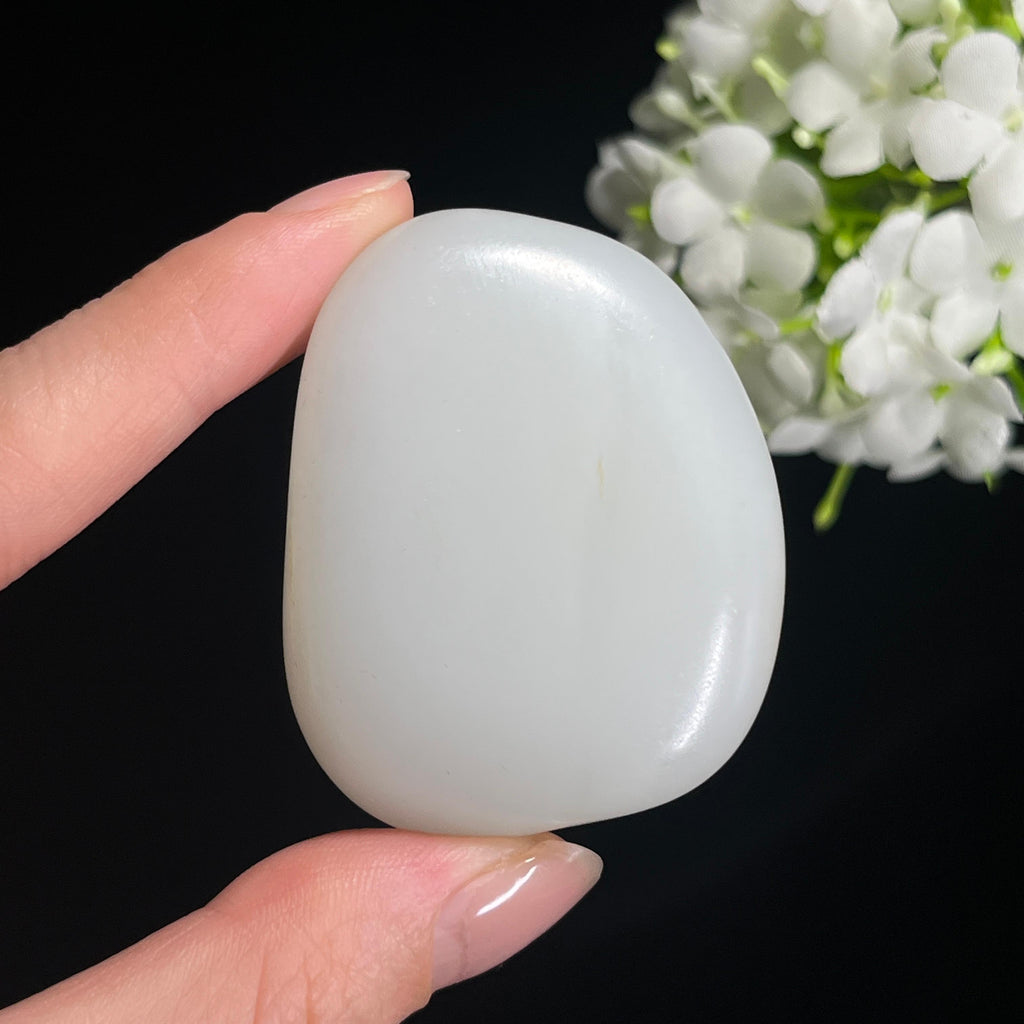 和田羊脂白玉籽料原石（yc297617）