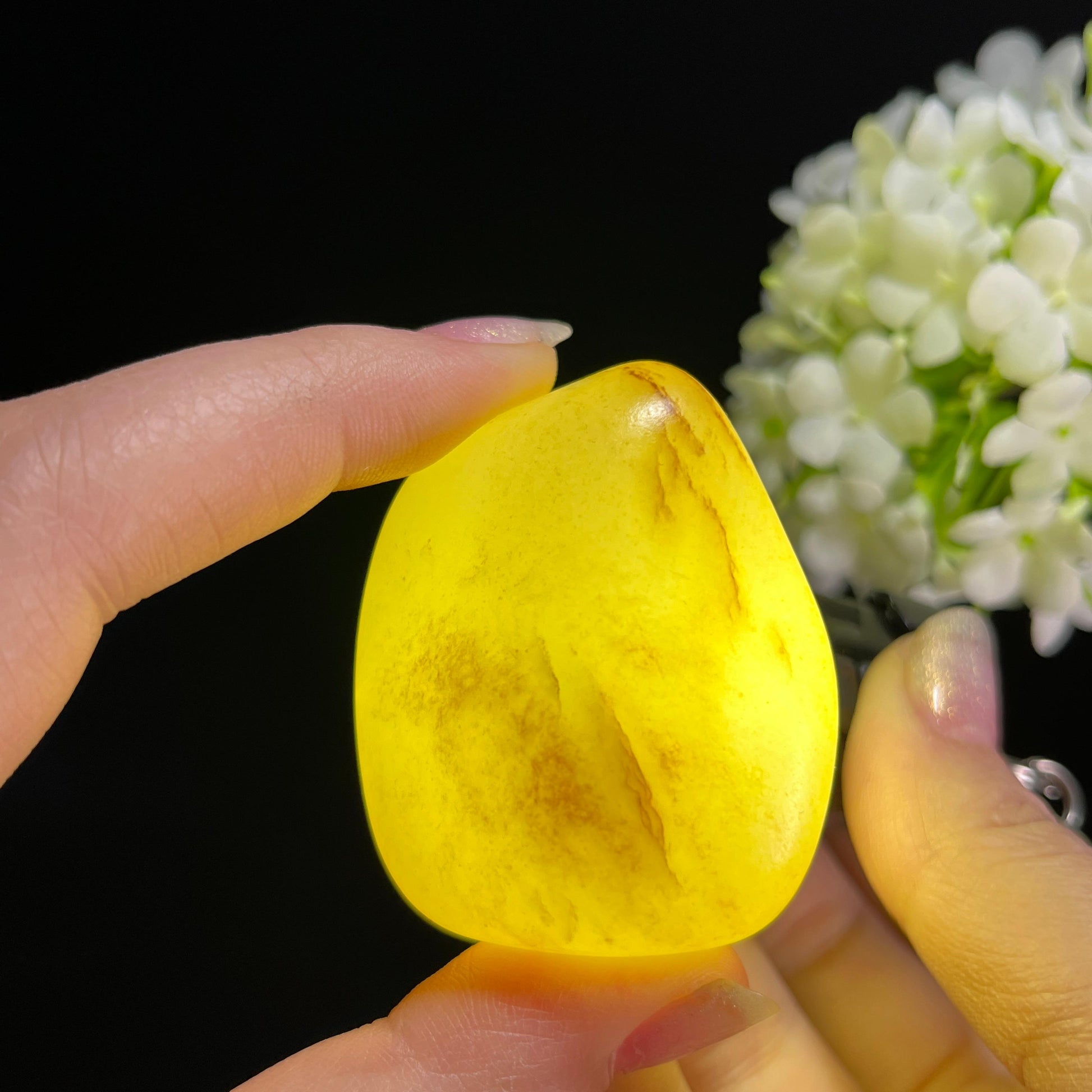 和田玉一级白“金尘覆雪”洒金秋梨皮籽料（yc333312）