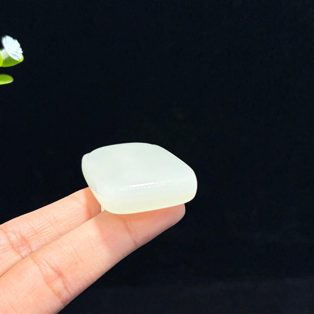 和田玉高冰晴水无事牌（yc787057）