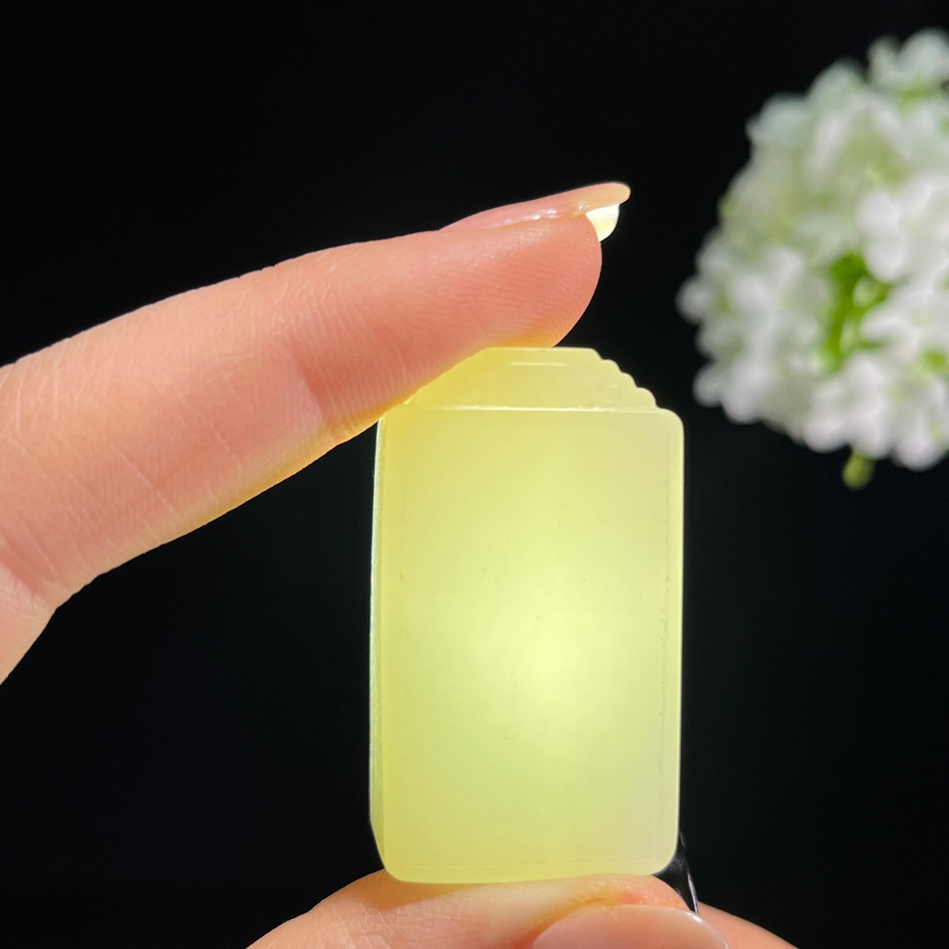 和田玉白玉籽料无事牌（yc372659）